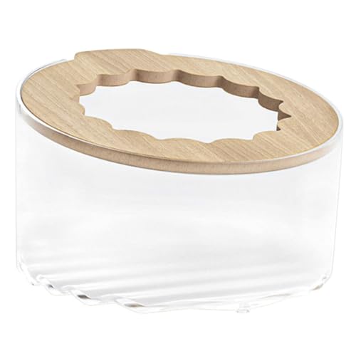 MERRYHAPY Kleine Hamster wanne Meerschweinchen-Toilette transparentes PP-Sandbadehaus Hamstersand Hamster klo Hamster sandbad klare hamsterbadewannen Hamster-Sandbad-Fall als Material Holz von MERRYHAPY