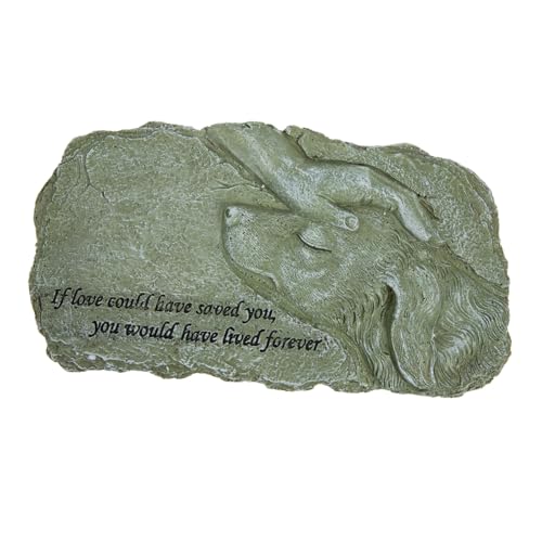 MERRYHAPY Engel Hund Memorial Statue Harz Pet Memorial Grab Marker wasserdicht Garten Ornament Foto Platzierung von MERRYHAPY