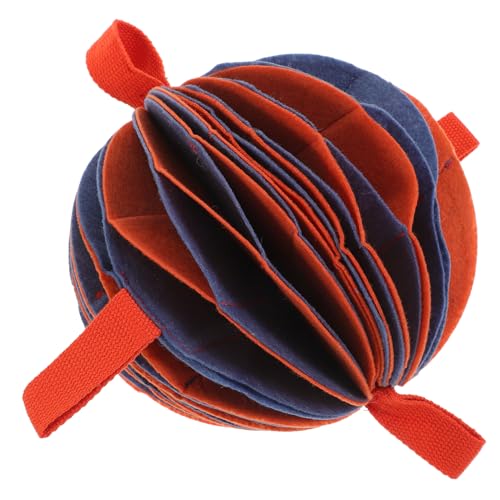 MERRYHAPY Kugel Fehlt Kauspielzeug Für Welpen Spielzeug Zum Füttern Von Hunden Futterspender Für Welpen Kauspielzeug Für Hunde Langsames Vorschubspielzeug Interaktiver Hundeball Polyester von MERRYHAPY