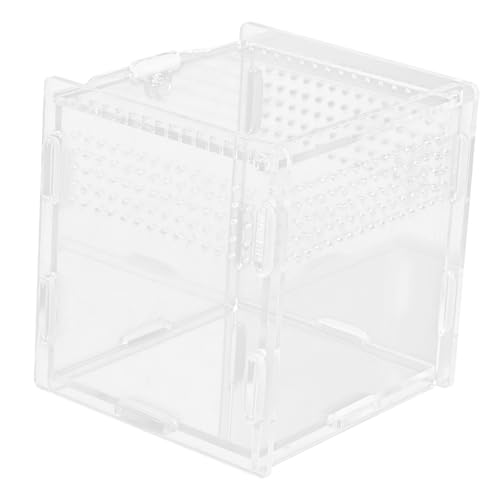 MERRYHAPY Transparentes Reptilien Terrarium 360° Hochtransparentes Reptilien Habitat Terrarien Behälter Für Kriechtiere Zuchtbox Für Geckos Schlangen Und Amphibien von MERRYHAPY