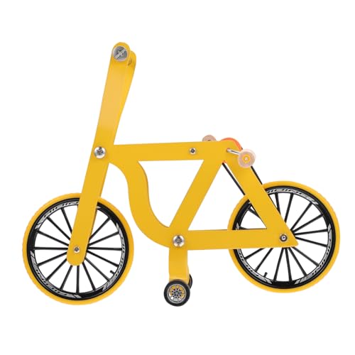 MERRYHAPY Papagei Fahrrad Bird Toys papageienspielzeug papagei Spielzeug Papagei Rollschuhe Zappelpuzzle Ara Requisiten für das Papageientraining kreatives Papageien-Spielzeug Plastik Yellow von MERRYHAPY