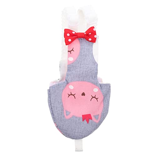 MERRYHAPY Papagei Pinkelmatte Vogelfluganzug Haustier Vogeluniform papagei Kleidung dekor Huhn Papageienkleidung Papageien-Accessoires Spielzeug Vogelflugwindel Papagei Windel Baumwolle Grey von MERRYHAPY