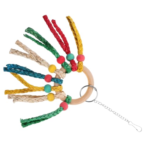 MERRYHAPY Papagei hängendes Kauspielzeug knete Spielzeug chew Toy Vogel hängendes Spielzeug Vogel Papagei Spielzeug Vogel hängendes Kauspielzeug Hängendes Kauspielzeug für Papageien hölzern von MERRYHAPY