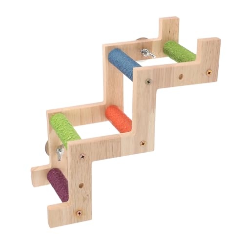 MERRYHAPY Natürliches Holz Papagei Käfig Leiter Vogel Klettern Spielzeug Für Sittiche Verbesserung von MERRYHAPY