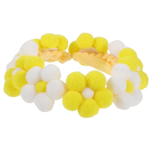 MERRYHAPY Pom Pom Hundekragen Einstellbare Haustierkragen Blumenentwickelte Haustierkatze Photo Requisite von MERRYHAPY