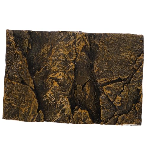 MERRYHAPY Bearded Dragon Tank Decor 3D Aquarium Hintergrund Bord Komfortable Pu Rock Textur von MERRYHAPY