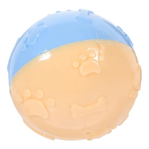 MERRYHAPY Kauball-Spielzeug für Hunde Quietschball multifunktionales Kauspielzeug für Hundebackenzähne großes Hundespielzeug Blau 8 5 cm von MERRYHAPY