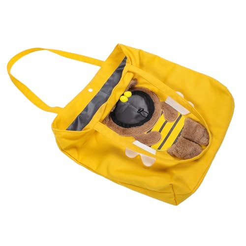 MERRYHAPY Tragbare Haustiertasche Haustiertragerucksack Tragbare Tragetasche Für Haustiere Reisetasche Für Hunde Umhängetasche Für Katzen Katzen-umhängetasche Katzenbehälter Segeltuch Yellow von MERRYHAPY