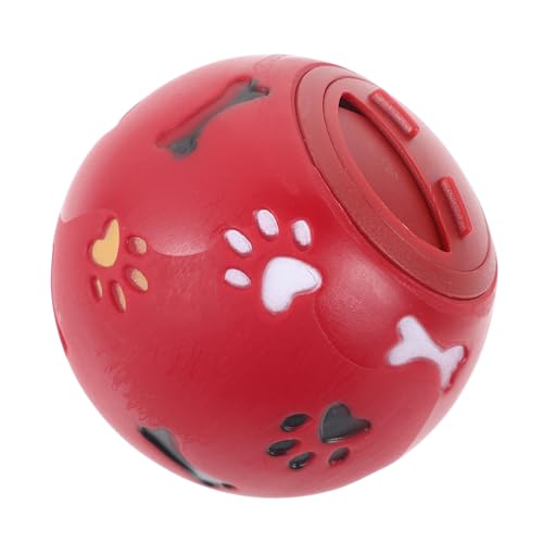 MERRYHAPY Undichtes Lebensmittelspielzeug Puzzle-hundespielzeug Plüschtier Ballspielzeug Für Hunde Quagsire Plüsch Flauschige Kuscheltiere Spenderkugel Behandeln Leckerli-Ball Für Hunde Rot von MERRYHAPY