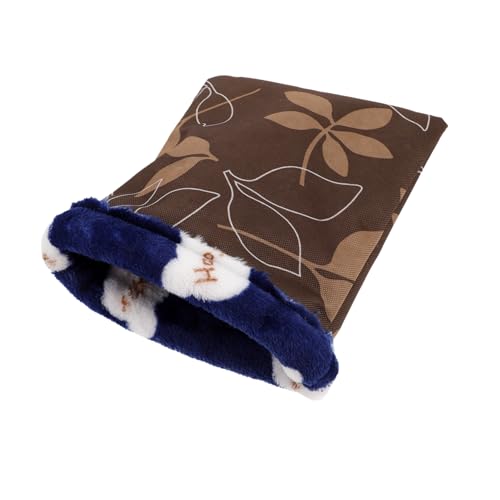 MERRYHAPY Kuschelsack für Hamster Kaninchen Haustier-Schlafsack weiche Wickeldecke bequemes Nest für Kleintiere 23 x 18 cm von MERRYHAPY