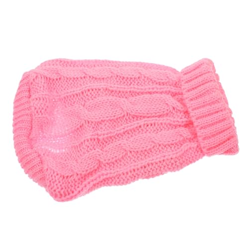 MERRYHAPY Hundepullover aus weichem Material entzückender Rollkragenpullover warme Haustierkleidung Größe 10 Rosa von MERRYHAPY