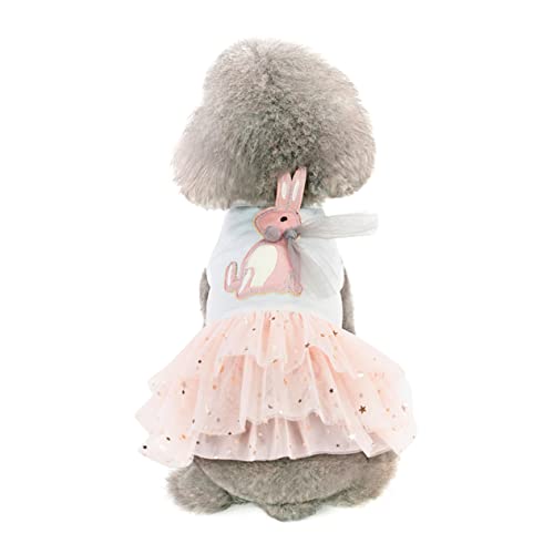 MERRYHAPY Kleid für Hund Gänseblümchen-Kostüm Hund hochzeitskleid kleine Hunde Prinzessin kostüm Ostern Hundekleid Spitzenkleid für Welpen Hunde Verkleidet Party-Hundetuch Haustierrock Weiß von MERRYHAPY