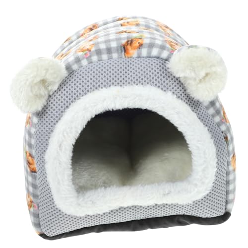 MERRYHAPY nagerhaus haustierbett Hamsterhöhle Winterversteck für Kleintiere Kleintiernest meerschweinchen Hamsterversteck für den Haushalt Schlafbett für kleine Haustiere Hasennest Baumwolle von MERRYHAPY