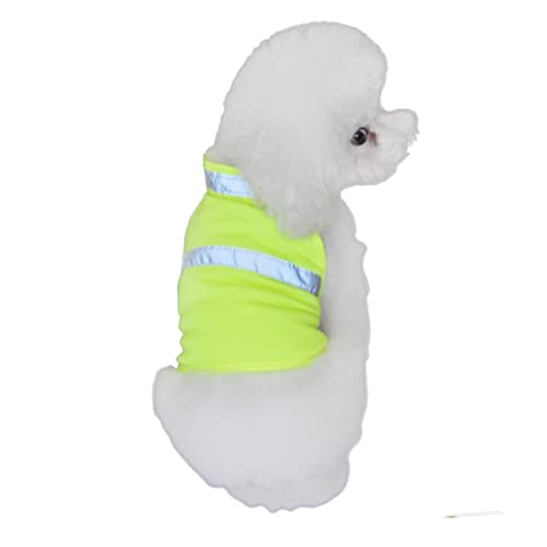 MERRYHAPY reflektierende Sicherheitsweste Hund Reflektorweste Haustier Geschirr gelbe Weste Haustier reflektierend orange Jacke Welpengeschirr laufweste verstellbare Sicherheitsweste von MERRYHAPY