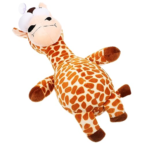 MERRYHAPY 1Pc Plüsch Leopard Giraffe Quietschend Hund Kauen Spielzeug Waschbar Haustier Hund Spielzeug für Zahnfleisch Pflege IQ Training von MERRYHAPY