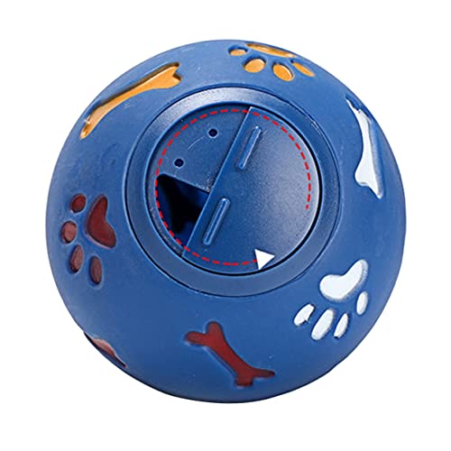 MERRYHAPY Unzerstörbares Hundespielzeug Giggle Interaktives Haustier auslaufsicherer Spielzeugball Duftender pädagogischer Leckageball von MERRYHAPY