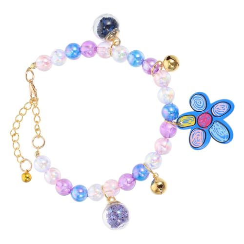 Perlenhalsband Für Haustiere Hundehalskette Aus Strass Haustierzubehör Halsband Aus Katzenperlen Entzückendes Welpenhalsband Perlendekor Zierliche Diamantkette Blue Eisen MERRYHAPY von MERRYHAPY