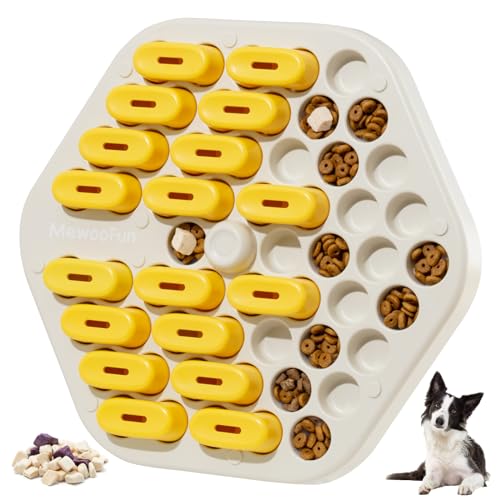 MEWOOFUN Puzzlespielzeug für Hunde, Futterspielzeug für Hunde, für das Training im Qi, langsames Fressen für kleine, mittelgroße und große Hunde (Level 2) von MEWOOFUN