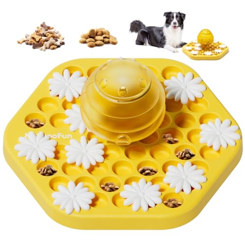 MEWOOFUN Puzzlespielzeug für Hunde, Futterspielzeug für Hunde, für das Training im Qi, langsames Fressen für kleine, mittelgroße und große Hunde, Level 4 von MEWOOFUN