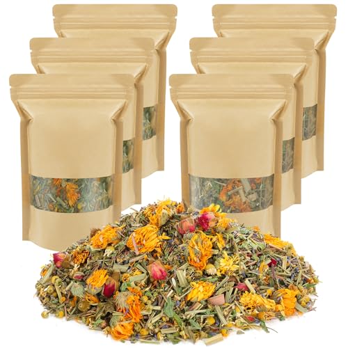 21 Oz Chicken Nesting Herbs - Natural Nesting Box Herbs in 6 Dried Flower & Herbs for Keeping Coop Fresh and Create Comfortable Environment for Chickens von MEWTOGO