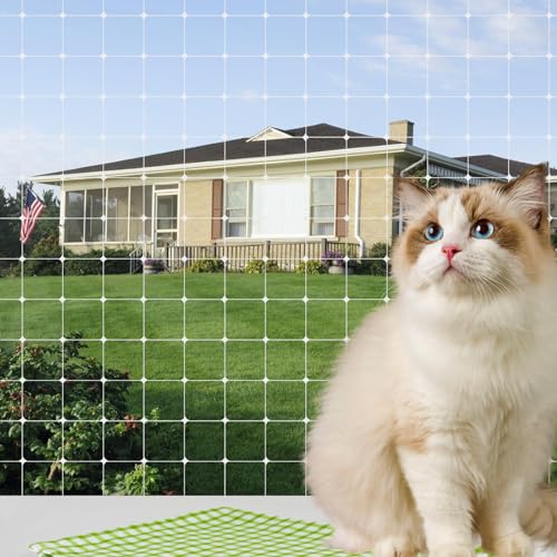 MEYAGOT Katzennetz Für Balkon,3x10m Transparentes Katzenschutznetz,Katzenschutznetz,Transparentes Katzennetz Für Katzen,Balkonnetz Für Katzen Für Terrassen,Fenstern,Terrassen,Balkon von MEYAGOT