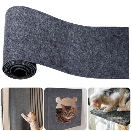 Selbstklebend Kratzmatte Katze,40 * 200cm Selbstklebend Kratzteppich Katze Wand,Kratzteppich Katzen,Matte Pad Katzenkratzbretter Für Schützt Teppiche,Sofa,Möbelschutz, DIY Trimmbarer Selbstklebend von MEYAGOT