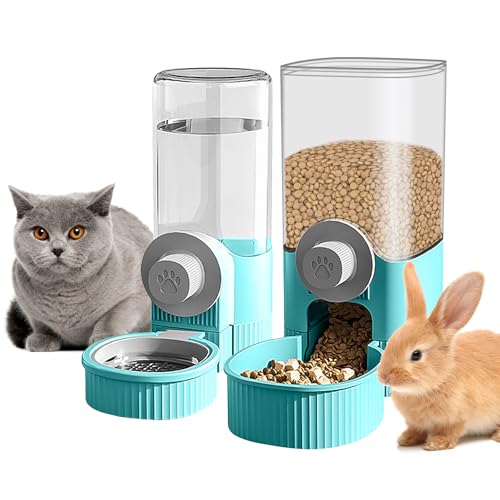 Trinkflasche Kaninchen, 2 Pcs Wasserspender Kaninchen 520ml, Hasen Trinkflasche, Kaninchen Automatischer Wasserspender,Hamster Trinkflasche,1200ml Futterspender Kaninchen Wasserspender Kleintiere von MEYAGOT