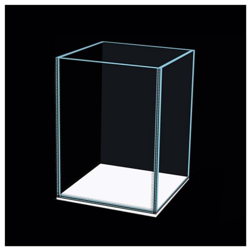 Aquarium Fischtank 4,5 l/27 l Glas-Aquarium mit gleich großer Aquariummatte, for Bettas, Guppys, Garnelen, Goldfische(15x15x20) von MEYINGOU