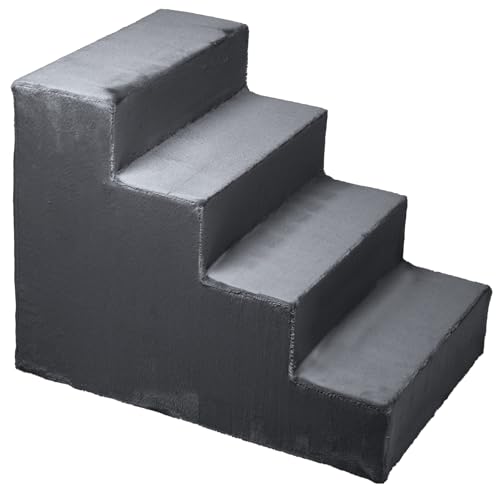 Hundetreppe für kleine Hunde, Höhe 45 cm - Leiter 4 Stufen, gepolstert mit flauschigem Stoff, der Fell imitiert, tragbar - Plattform für Sofa, Bett für Hund, Katze, kleine, ältere Tiere Hundetreppe für kleine Hunde, Höhe 45 cm - Leiter 4 Stufen, gepolstert mit flauschigem Stoff, der Fell imitiert, tragbar - Plattform für Sofa, Bett für Hund, Katze, kleine, ältere Tiere von MG Design