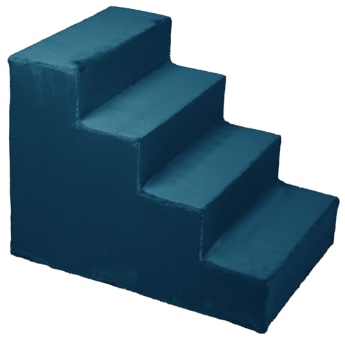 Hundetreppe für kleine Hunde, Höhe 45 cm - Leiter 4 Stufen, gepolstert mit flauschigem Stoff, der Fell imitiert, tragbar - Plattform für Sofa, Bett für Hund, Katze, kleine, ältere Tiere Hundetreppe für kleine Hunde, Höhe 45 cm - Leiter 4 Stufen, gepolstert mit flauschigem Stoff, der Fell imitiert, tragbar - Plattform für Sofa, Bett für Hund, Katze, kleine, ältere Tiere von MG Design