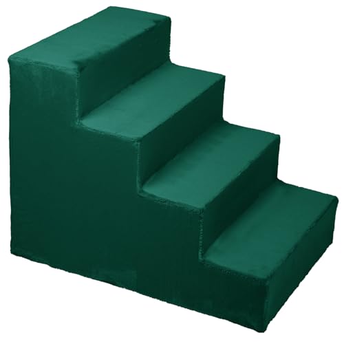 Hundetreppe für kleine Hunde, Höhe 45 cm - Leiter 4 Stufen, gepolstert mit flauschigem Stoff, der Fell imitiert, tragbar - Plattform für Sofa, Bett für Hund, Katze, kleine, ältere Tiere Hundetreppe für kleine Hunde, Höhe 45 cm - Leiter 4 Stufen, gepolstert mit flauschigem Stoff, der Fell imitiert, tragbar - Plattform für Sofa, Bett für Hund, Katze, kleine, ältere Tiere von MG Design