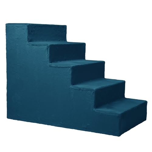 Hundetreppe für kleine Hunde, Höhe 56 cm - Leiter 5 Stufen, gepolstert mit flauschigem Stoff, der Fell imitiert, tragbar - Plattform für Sofa, Bett für Hund, Katze, kleine, ältere Tiere Hundetreppe für kleine Hunde, Höhe 56 cm - Leiter 5 Stufen, gepolstert mit flauschigem Stoff, der Fell imitiert, tragbar - Plattform für Sofa, Bett für Hund, Katze, kleine, ältere Tiere von MG Design
