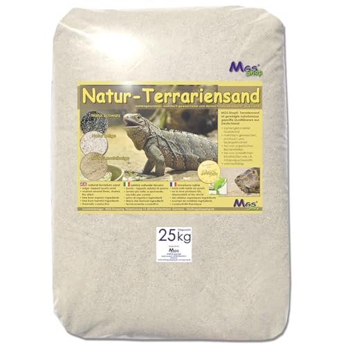 MGS SHOP 25 kg Terrarienkies Natur BEIGE weich 5,6-8 mm von MGS SHOP