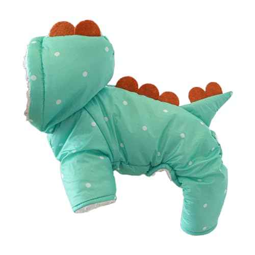 MHADBKH Hundeoverall Wintermantel Dinosaurier Hundekostüm Hoodie Hund Hundemantel mit Kapuze Hundeoverall Kostüm Hundekleidung von MHADBKH