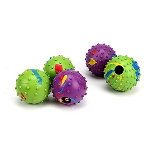 MHADBKH for Cat Toy Puppy Rubber Ball Chirping Chew Toy for Chasing S/for L Dog for Cat Interactive von MHADBKH