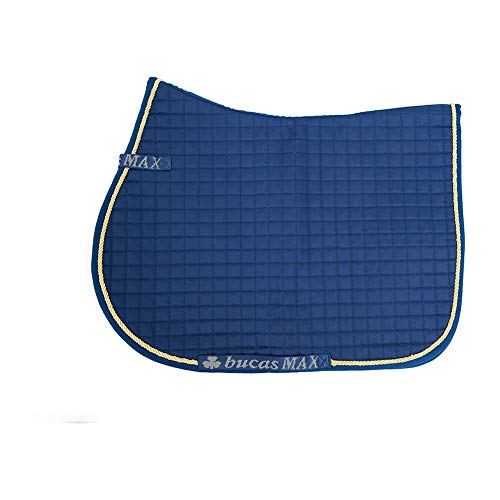 Bucas Max Jumping Saddle Pad One Size Navy Gold von Bucas