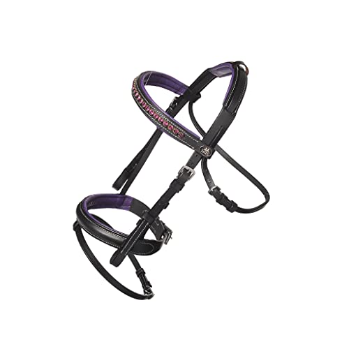 MHS Bridle Naila schwarz/lila Mini Mini von MHS