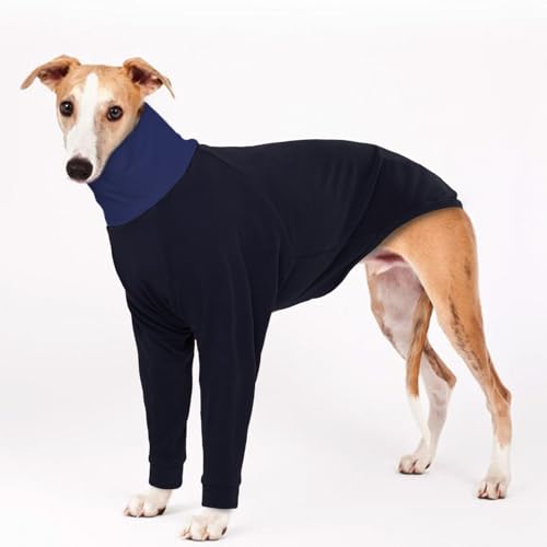 MHaustlie XL Italienischer Windhund Pullover, Sweatshirt für große Hunde, Warme Hundekleidung für Whippets, Gemütlicher Hundepullover, Outdoor-Hundewintermantel, Großer Hundepullover(Schwarz, XL) von MHaustlie