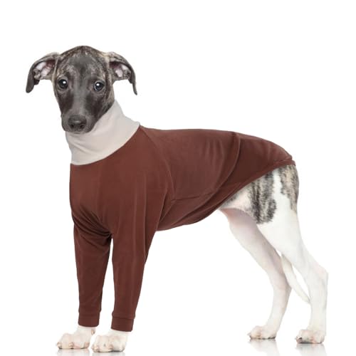 Hund Warm Pullover Vierbeiner Overall Hund Winter Mantel Super Soft Hund Sweatshirt Baumwolle Hund Outdoor Mantel für Italienisch Windhund Whippet Deerhound Bedlington Terrier von MHaustlie