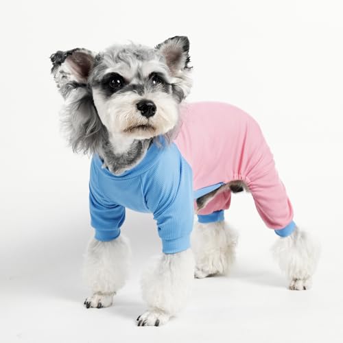 Origineller Hunde-Overall mit coolem Gefühl (Blau und Rosa, Größe XL) von MIANHUATANG