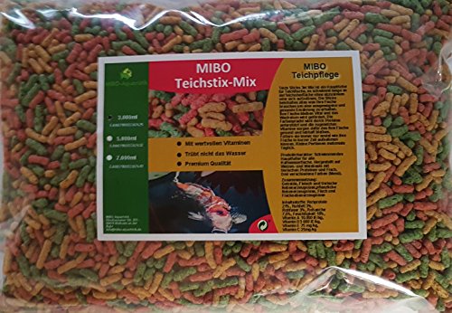MIBO Teichsticks Mix 3000ml Teichfutter Sticks Teichpflege Futter Gartenteich von MIBO-Aquaristik