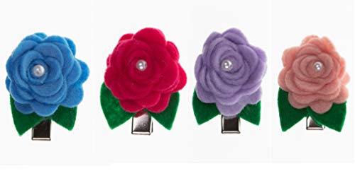 MICHI MICHI-SC102 FIOCCHETTI Peony Set 4PZ Ass. Hair Pin 4pc. Haarschleife für Hunde von MICHI