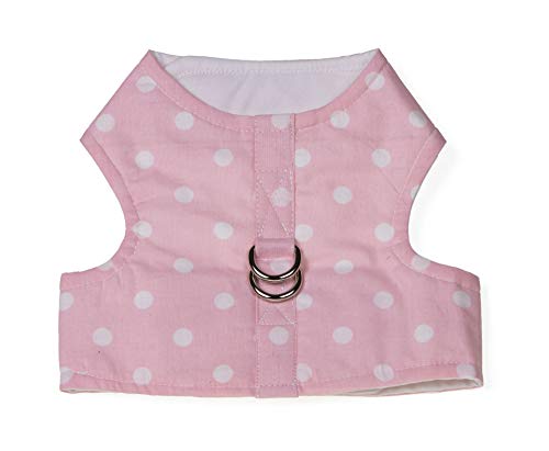 MICHI MICHI-SCPE02-L PETTORINA POIS PUPI Dots Harness Pink L Hundegeschirr von MICHI