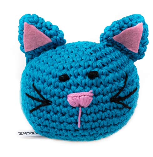 MICHI SC37 Crochet Toy Cat Blue Gehäkeltes Hundespielzeug von MICHI