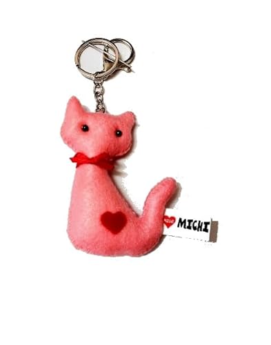 MICHI Schlüsselanhänger Katze Rosa - Keyring Pink Cat von MICHI