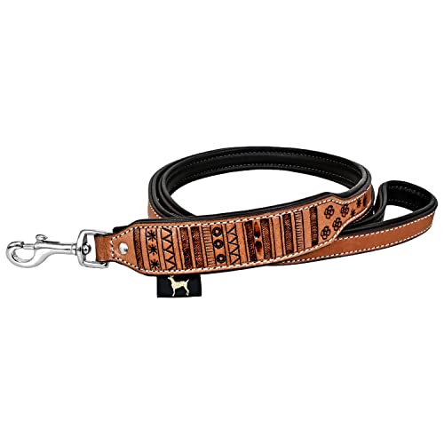 MICHUR Timor mit Laser Veredelung Leine, Hundeleine Leder, Flachleine, Lederleine Hund, PASSEND ZUM Halsband Timor, Gr. 150cm x 2,5cm von MICHUR OUR WORLD OF PETS FINEST