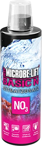 MICROBE-LIFT Basic N - 473 ml - Nitrat Zusatz für Meerwasseraquarien zur gezielten Erhöhung des NO3-Werts, unterstützt gesundes Korallenwachstum. von ARKA