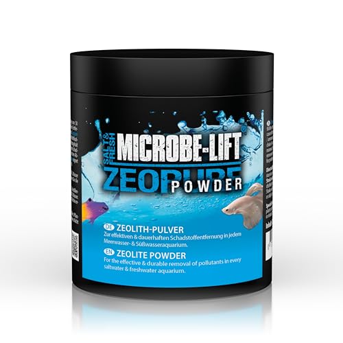 Microbe-Lift Zeopure Powder - 250 g - Effektives Zeolith Pulver (50 Micron) für die Reduktion von Ammonium, Nitrat & Phosphat, verbessert Wasserqualität in Allen Aquarien. von MICROBE-LIFT