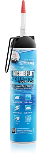 MICROBE-LIFT Aqua-Fix - 300 g - Vielseitiger Unterwasserkleber für Gestein, Glas, und mehr. Ideal für Aquarien, sichere Anwendung mit Automatik-Kartusche. von ARKA