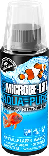 MICROBE-LIFT Aqua-Pure - 118 ml - Flüssiges Filtermedium für kristallklares Wasser in Allen Aquarien, 100% biologisch, verbessert Wasseraufbereitung, für Meer- & Süßwasseraquarien. von ARKA